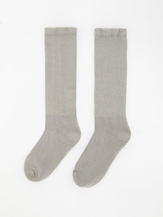 Silver Crew Sock